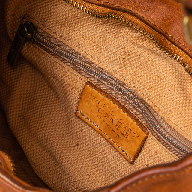 Zeroassoluto - Borsa a spalla con borchie - cuoio