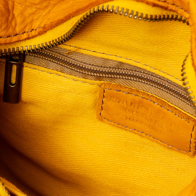 Zeroassoluto - Borsa a spalla con borchie - Senape