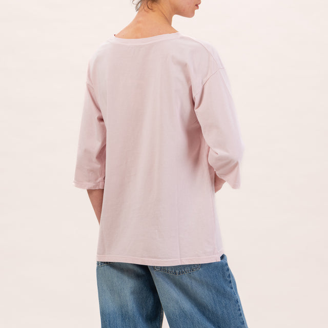 Zeroassoluto-T-shirt manica 3/4 - rosa