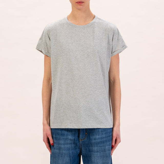 Zeroassoluto-T-shirt regular fit - grigio melange
