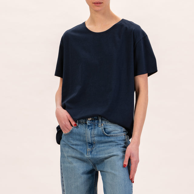 Zeroassoluto-T-shirt scatola comfort fit - blu