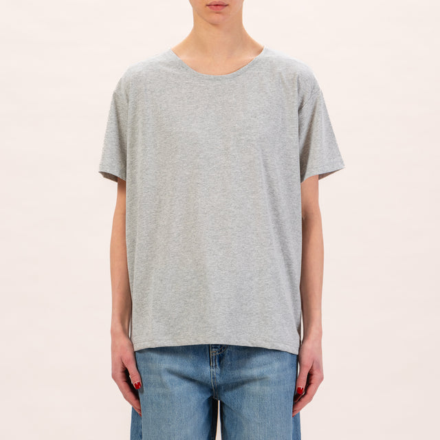 Zeroassoluto-T-shirt scatola comfort fit - grigio melange