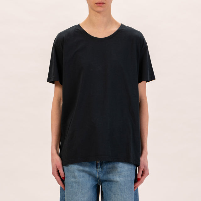 Zeroassoluto-T-shirt scatola comfort fit - nero