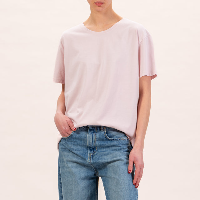Zeroassoluto-T-shirt scatola comfort fit - rosa