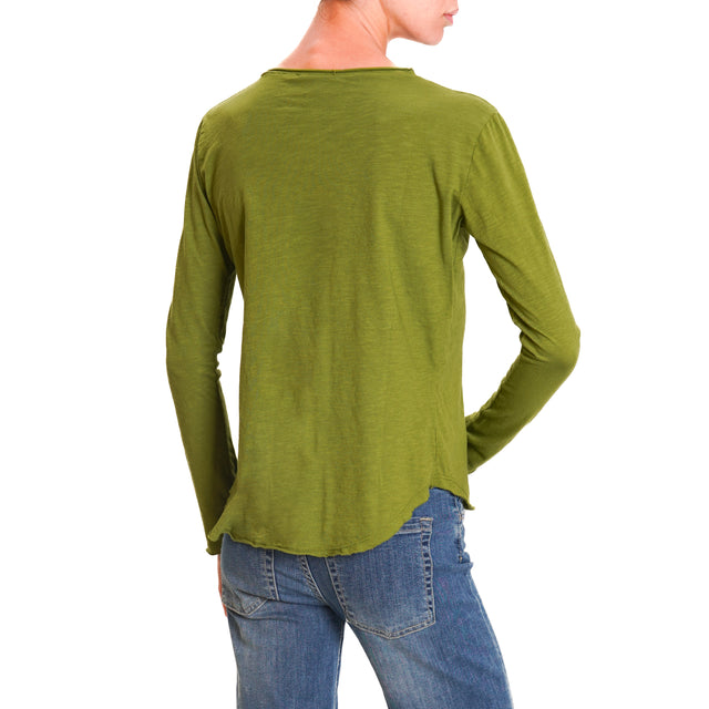 Zeroassoluto-Crewneck T-shirt - olive