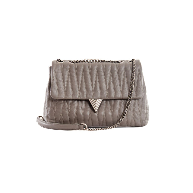 Vicolo-Borsa Belleville genuine leather - grey