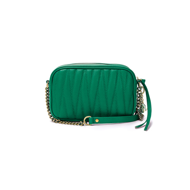 Vicolo-SOHO Quilted Leather Shoulder Bag - Green