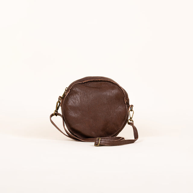 zeroassoluto-bag tambourine - dark brown