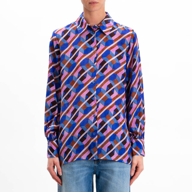 Dixie-Camicia fantasia geometrica - multicolor