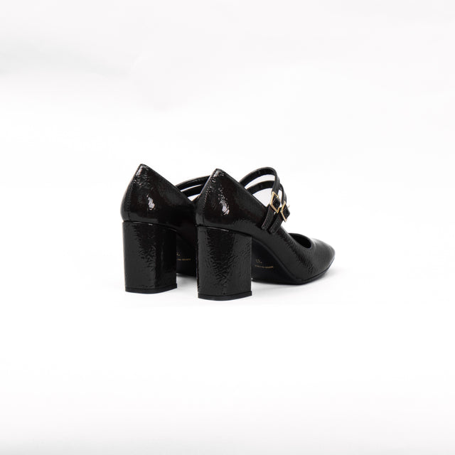 Divine follie-Naplak pumps with wide heel - black