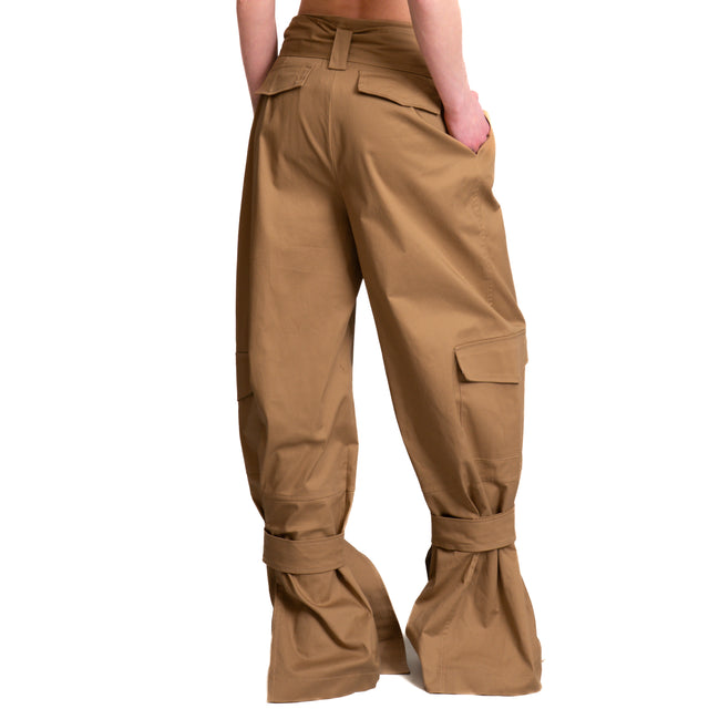 Haveone-Pantalone cargo con fusciacca - cammello