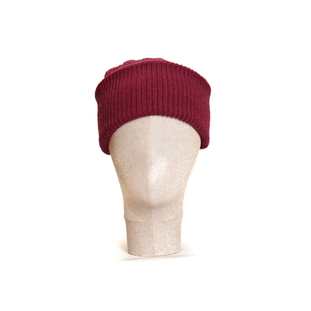 Vicolo-Cashmere Blend Hat - Bordeaux