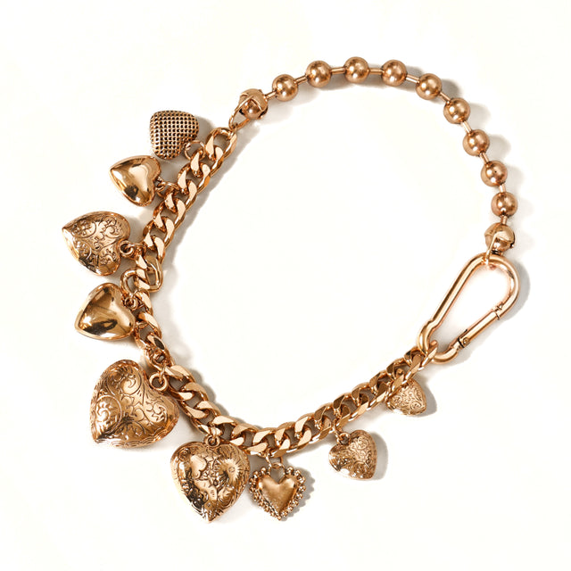 W by Whitemood-Collana pendenti cuore - gold