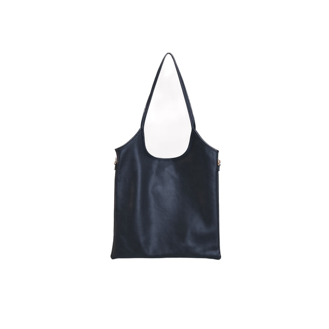 W by Whitemood-Borsa shopper in pelle - blu