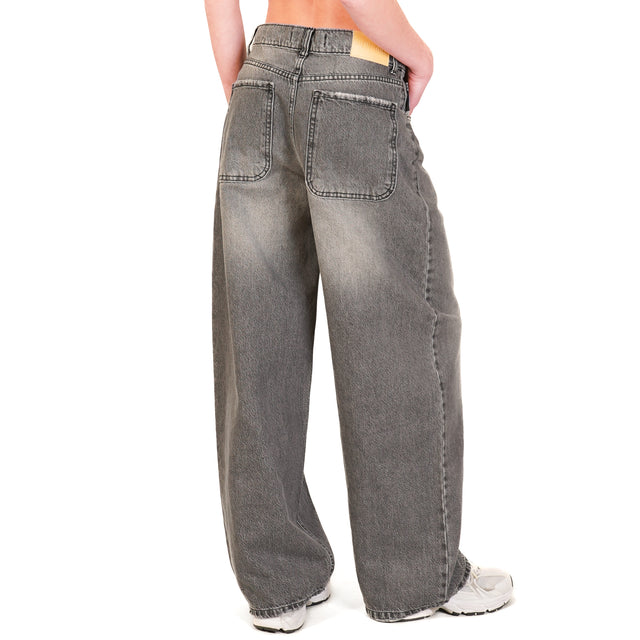 Haveone-Jeans BELLA wide leg - denim grigio