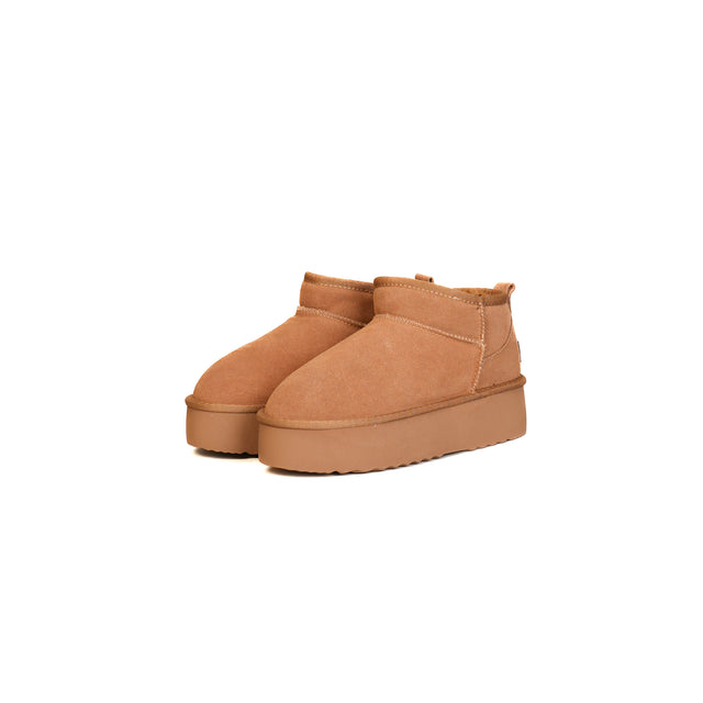 Ovye'-Stivaletto ultra mini OFELIA in camoscio - camel