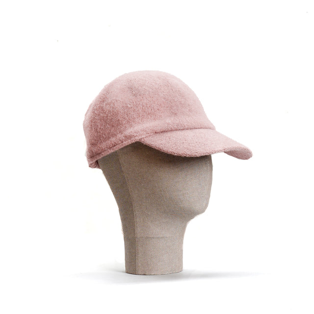 Zeroassoluto-100% wool visor hat - pink