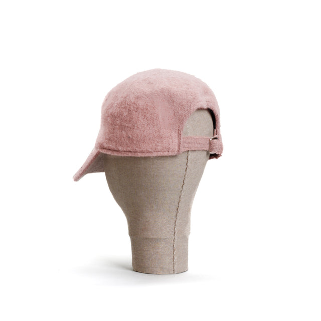 Zeroassoluto-100% wool visor hat - pink