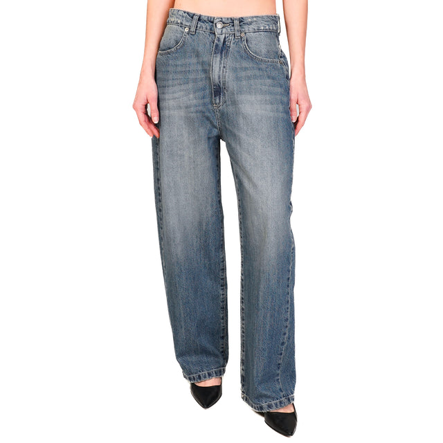 MIAMI eggfit in-Jeans tension with abrasions - denim