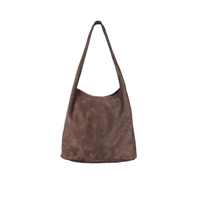 W by Whitemood-Borsa shopper scamosciata - taupe