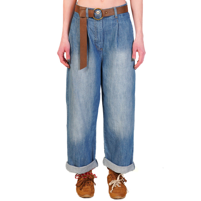 Dixie-Jeans tela light baggy - denim chiaro