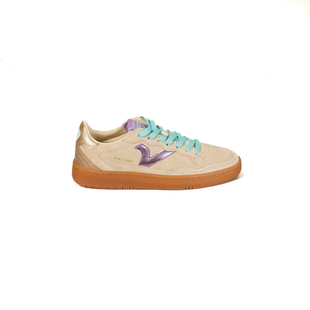 Victoria-Sneakers effetto suede - beige