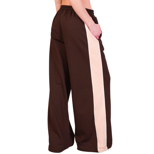 Tensione in-Pantalone in felpa con coulisse - moro/rosa