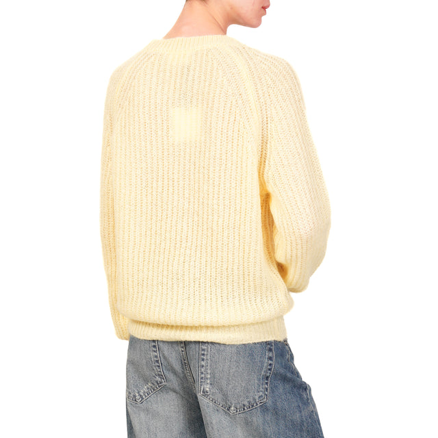 Alley-Ribbed Mohair Sweater - Mimosa