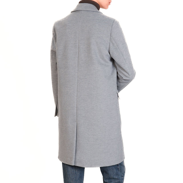 Dixie-Cappotto 1 bottone spacco dietro - grigio