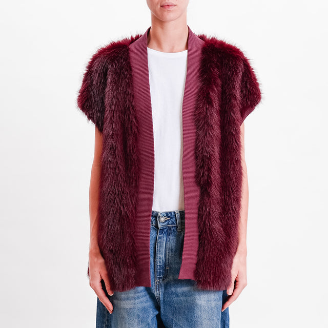 Dixie-Gilet ecopellicia - Bordeaux