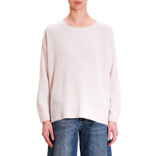 Dixie-Alpaca Blend Crewneck Sweater - Butter