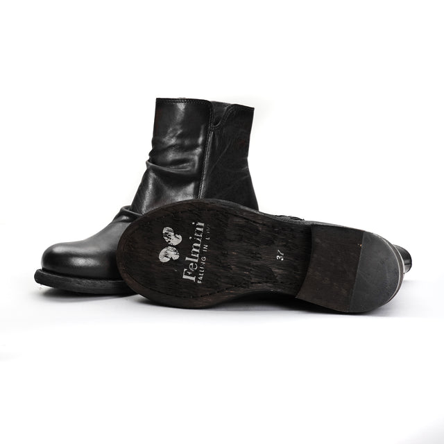 Felmini-Low side zip boot - black