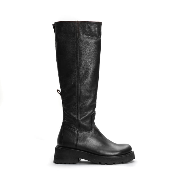 Felmini-High leather boot - black