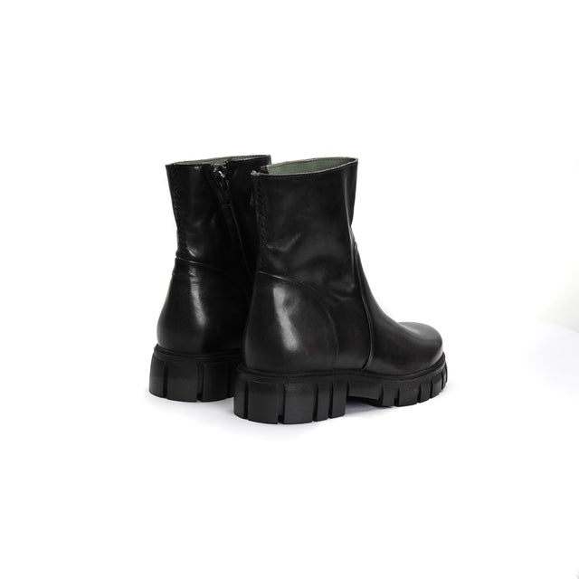 Femini-Leather ankle boot - black