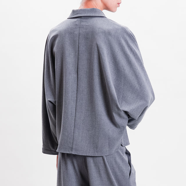 Haveone-Bat Sleeve Shirt - Grey