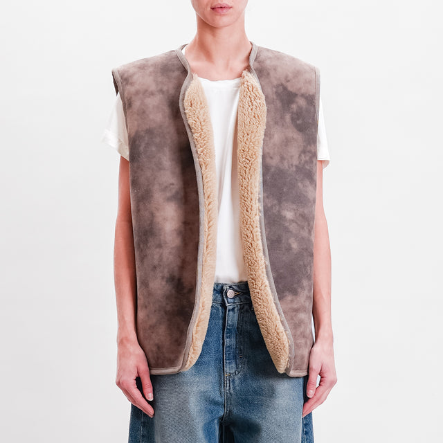 Haveone-Gilet ecomontone - taupe