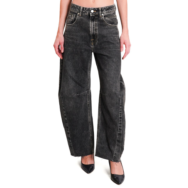 Haveone-Jeans WENDY baloon fit - black denim