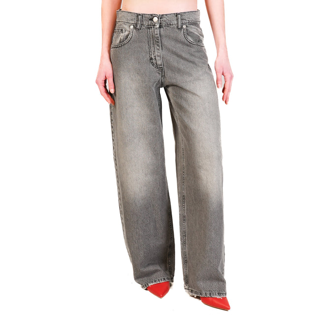 Haveone-Jeans BELLA wide leg - denim grigio