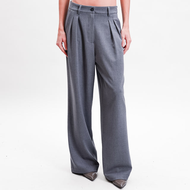 Haveone-Pantalone con 2 pinces - grigio