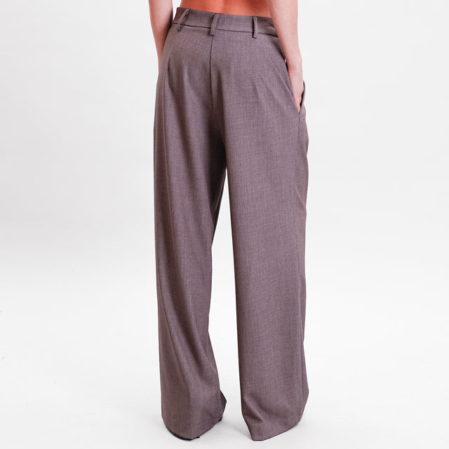 Haveone-Pantalone con 2 pinces - nocciola