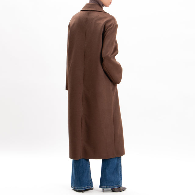 Imperial-Double-breasted coat - brown