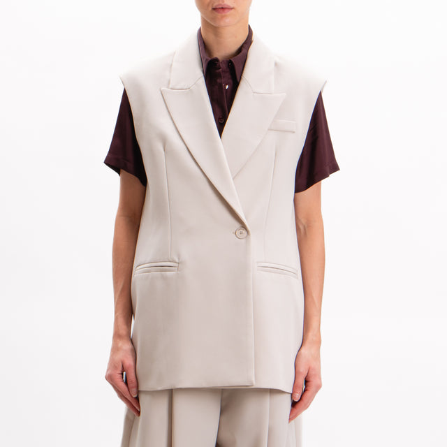 Imperial-Gilet doppiopetto - mastice