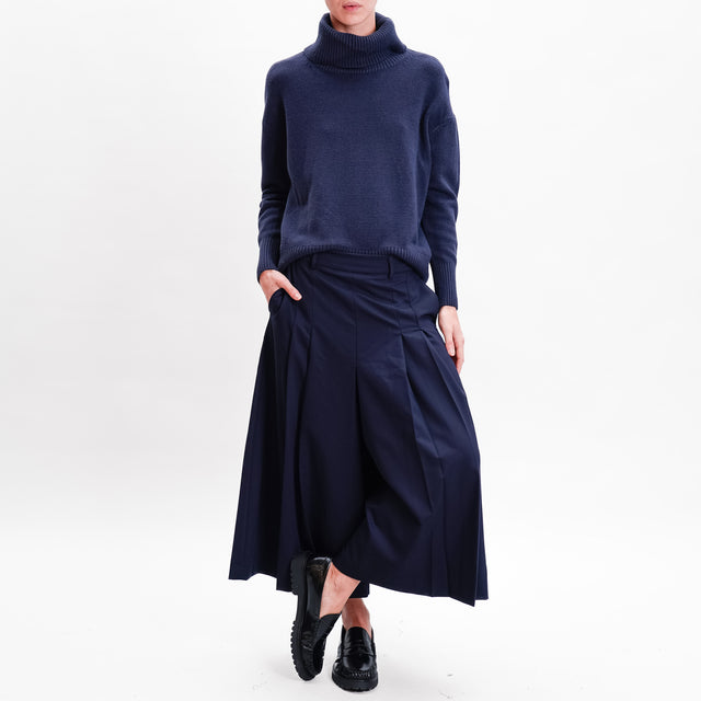 Imperial-Pleated trousers - blue