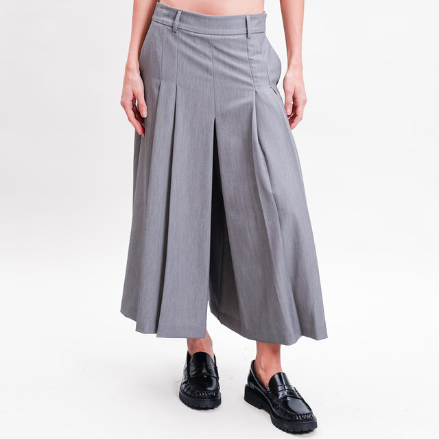 Imperial-Pantalone plissè - grey