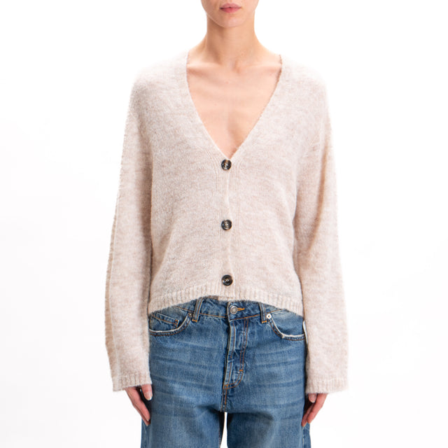 Kontatto-Cardigan misto alpaca - beige