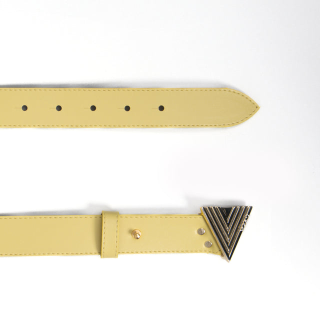 Vicolo-Cintura fibbia v metal plate - lemon