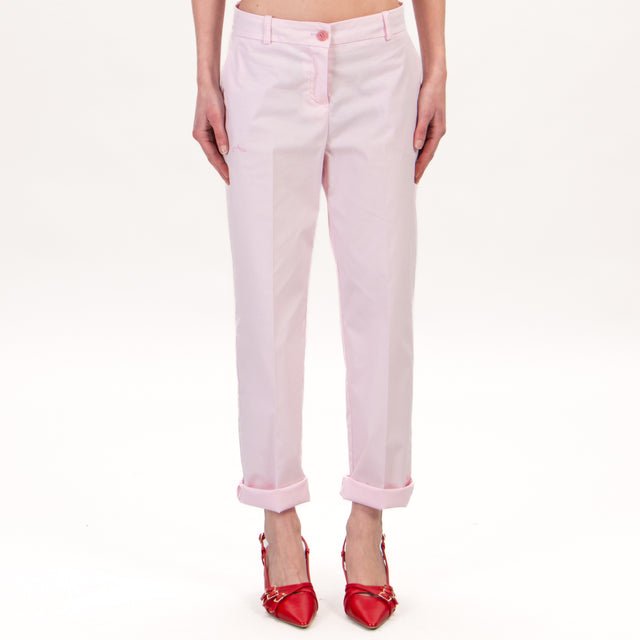 Haveone-Pantalone cotone elasticizzato - pink