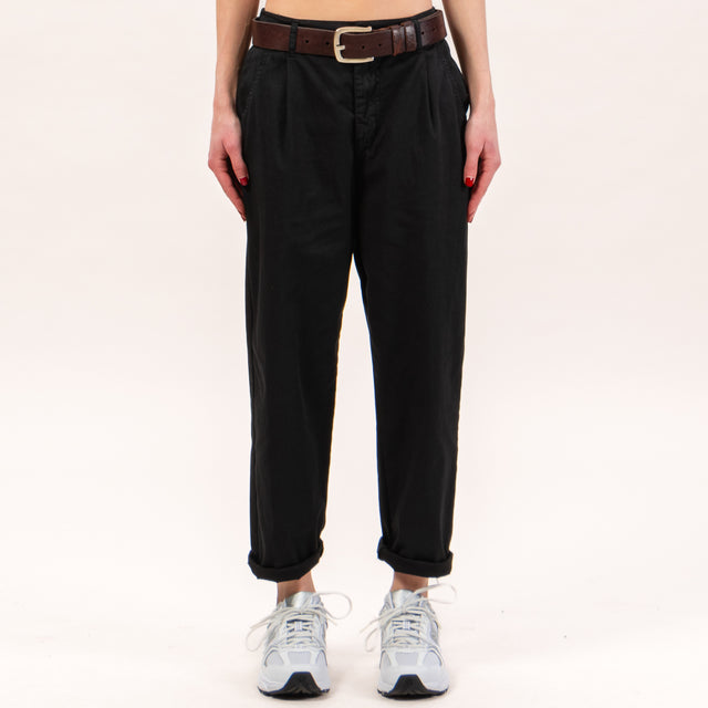 Zeroassoluto-Pantalone LOLA elastico dietro - nero