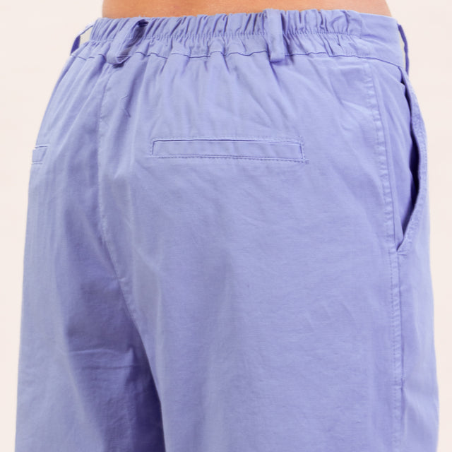 Zeroassoluto-Pantalone LORY baggy elasticizzato - lavanda