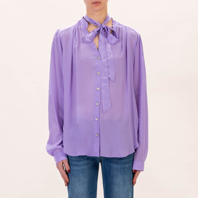 Wu'side-Camicia con fiocco - lilla